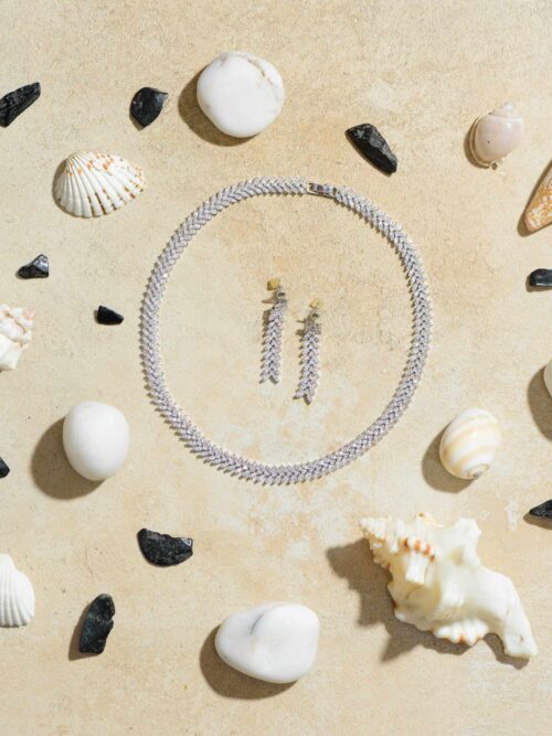 Silver Moonbeam Necklace: A Radiant Necklace with a Celestial Touch.