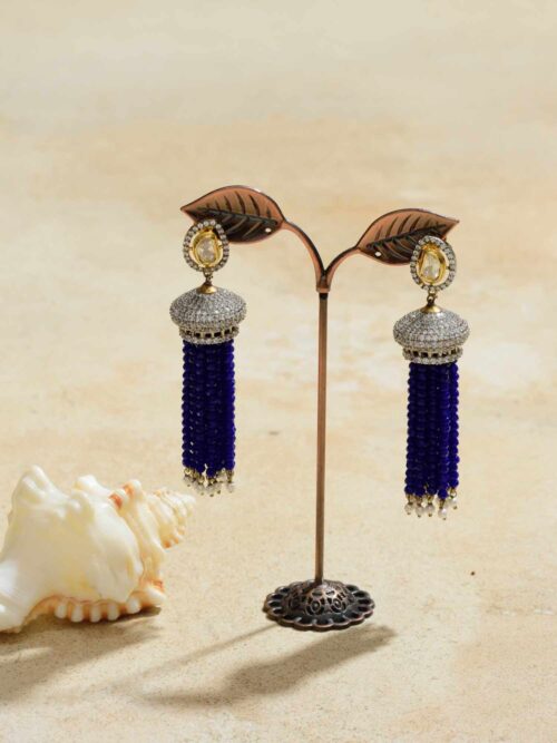 Dancing Blue Raindrops Earrings – a celebration of nature's playful beauty translated into a captivating accessory.