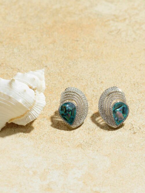 Turquoise Serenity Studs: Tranquil and Radiant Turquoise Earrings.