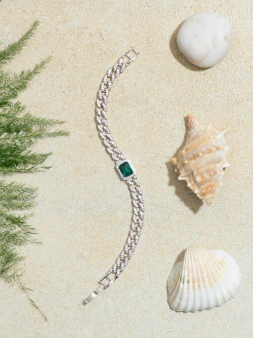 Close-up of Emerald Essence Bracelet