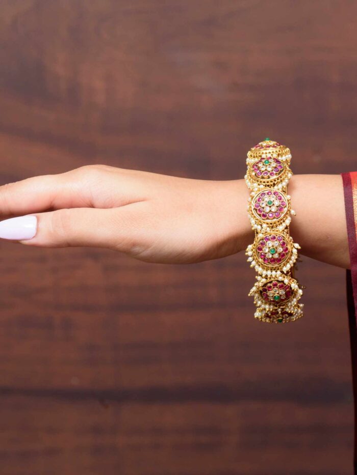 Royal Ruby Emerald Pacheli Bangle - Regal Bangle